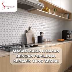 Dapur merupakan jantung dari sebuah rumah, karena sehari-hari aktivitas keluarga dimulai dan diakhiri di dapur.

Pada umumnya dapur dianggap sebagai ruang memasak tetapi kini dapur telah menjadi ruang multifungsi yang dimana menjadi tempat keluarga berkumpul, bercengkrama, serta menciptakan kenangan indah.

Dengan mendekorasi dapur dapat membuatnya lebih hidup & meningkatkan semangat ketika memasak sehari-hari. Proses memasak yang melelahkan akan menjadi menyenangkan jika memiliki dapur yang indah.

Untuk informasi & ketersediaan stock, silakan hubungi customer service:
08971358491 (WhatsApp)

#singresmosaic #whysingresmosaic #indonesiaarchitecture